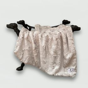 Cuddle Dog Blankets (Color: Latte, size: SM)