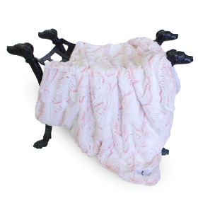Whisper Dog Blanket (Color: Peach, size: Throw)