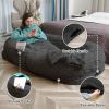 Human Dog Bed, Large Size Fits You and Pets, Washable Faux Fur Dog Bed for People Doze Off, Napping Orthopedic Dog Bed, Present Plump Pillow, Blanket