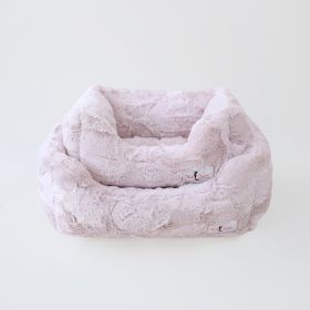 Luxe Dog Bed (Color: Blush, size: SM)